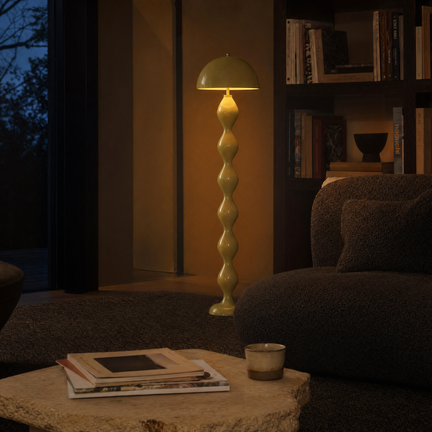 2700K floor lamp warming a living room wall instead of relying on one overhead light