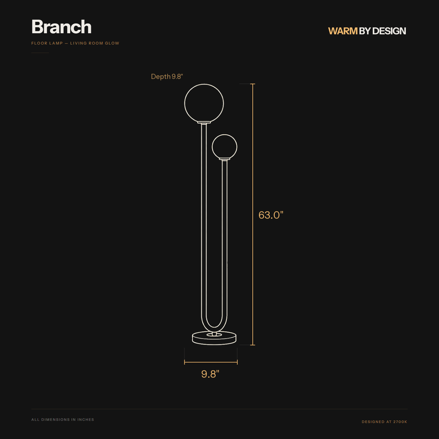 Branch dimensions diagram