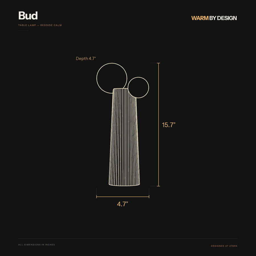 Bud dimensions diagram