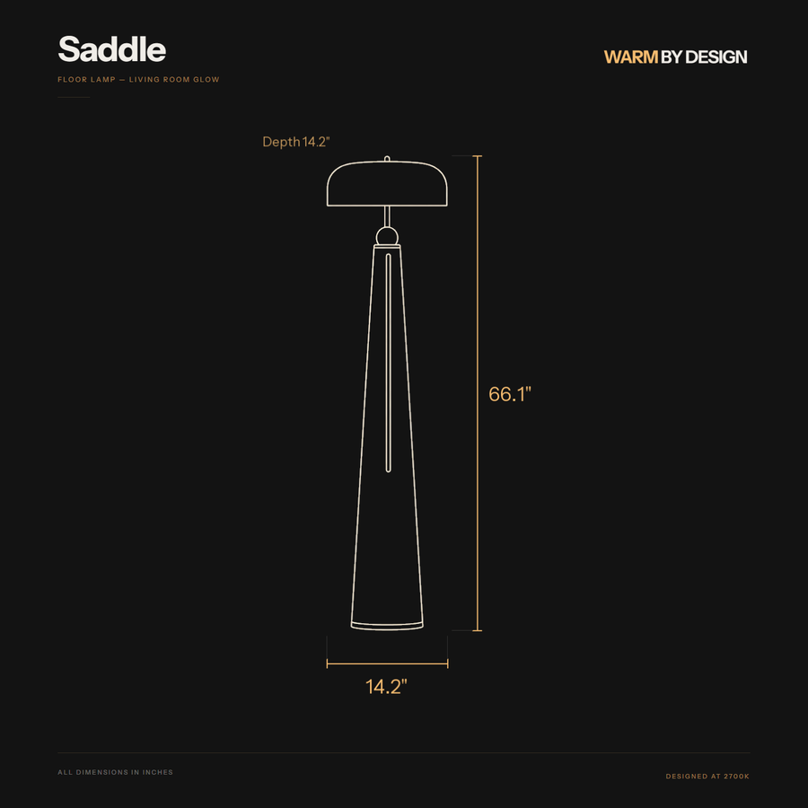 Saddle dimensions diagram
