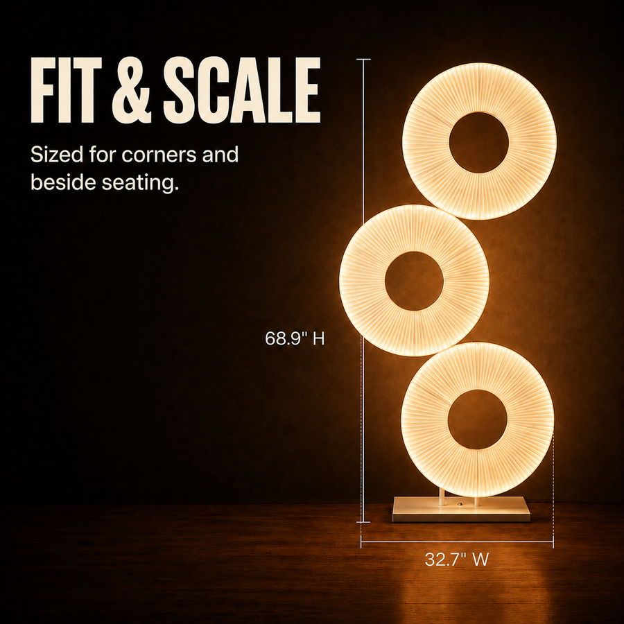 Cielo fit and scale dimensions infographic