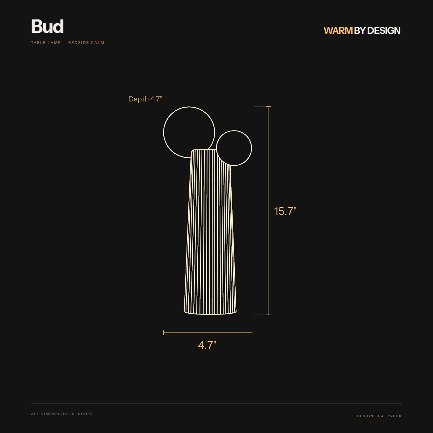 Bud dimensions diagram