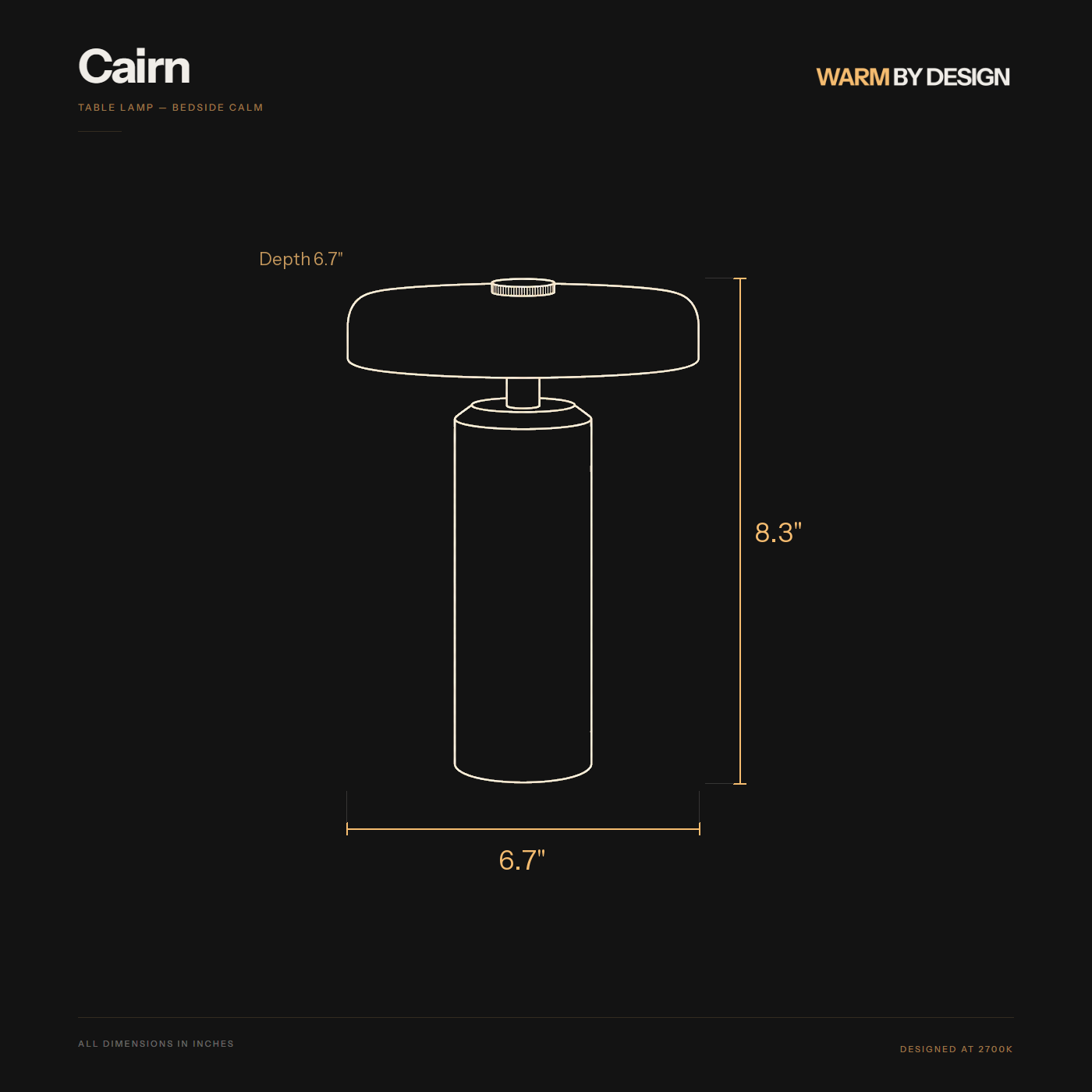 Cairn dimensions diagram