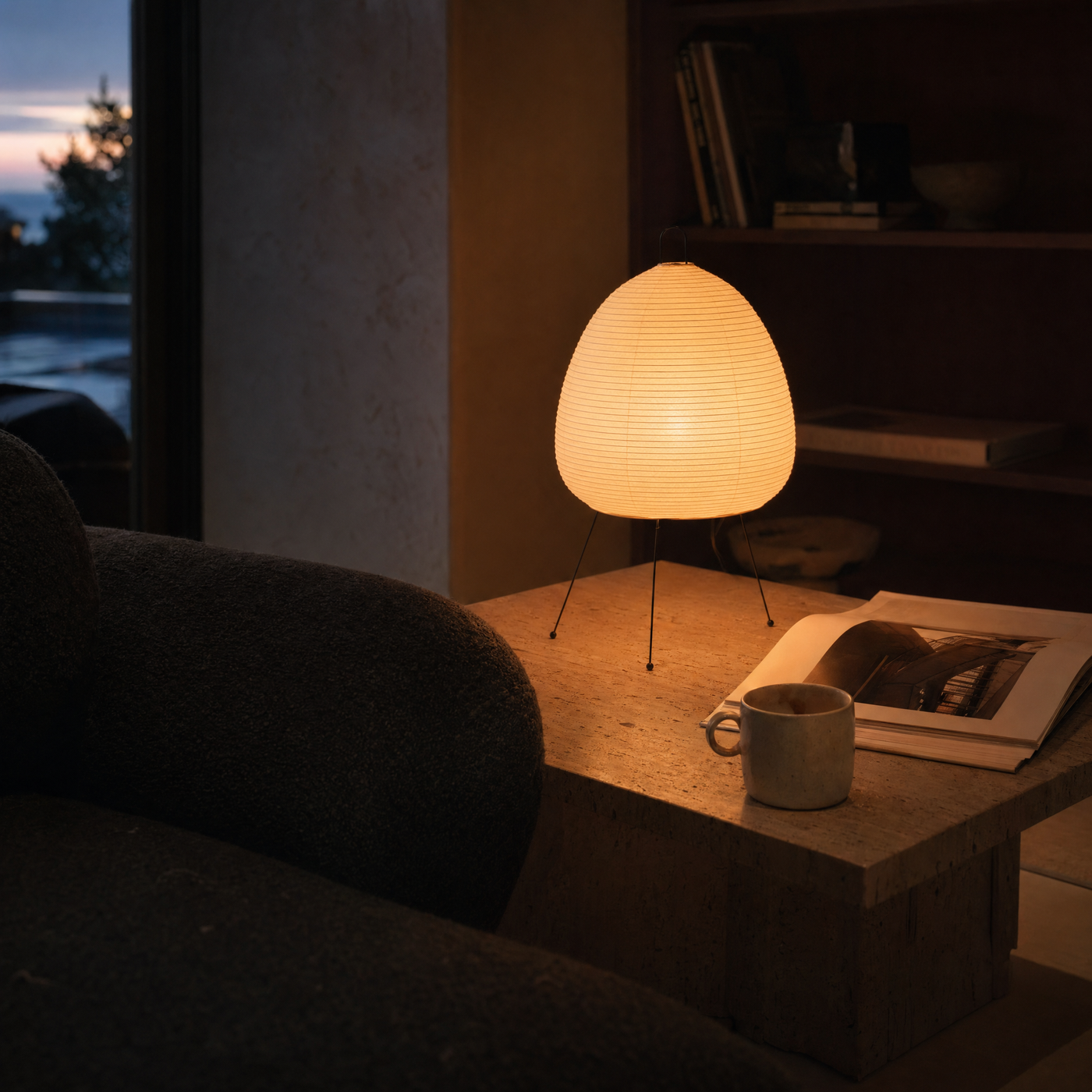 Oval lifestyle 01 - living room table