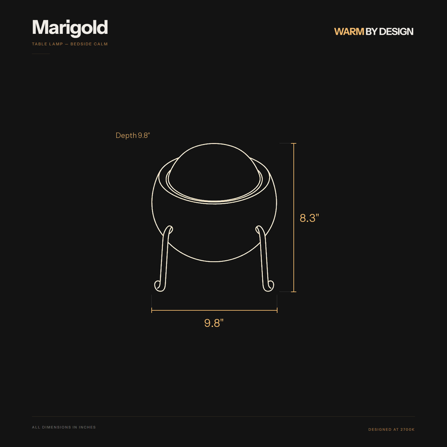 Marigold dimensions diagram
